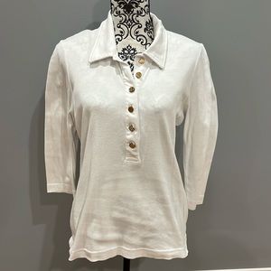 Tory Burch white knit top